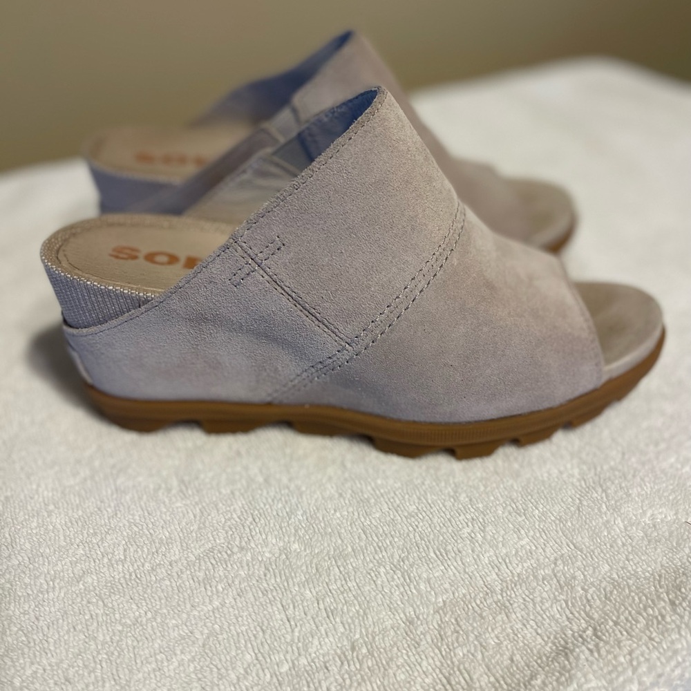 Sorel Women's Beige Open-Toe Wedges Size 8.5 - Picture 5 of 5